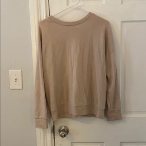 Open back sweatshirt